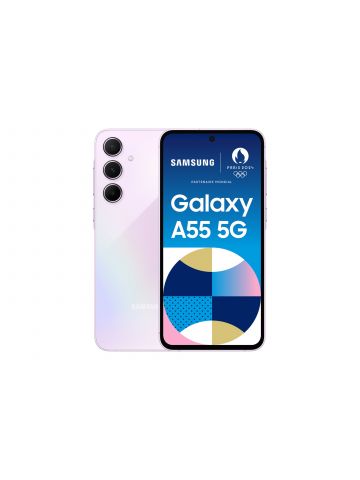 Samsung Galaxy A55 5G 16.8 cm (6.6") Hybrid Dual SIM Android 14 USB Type-C 8 GB 128 GB 5000 mAh Lilac