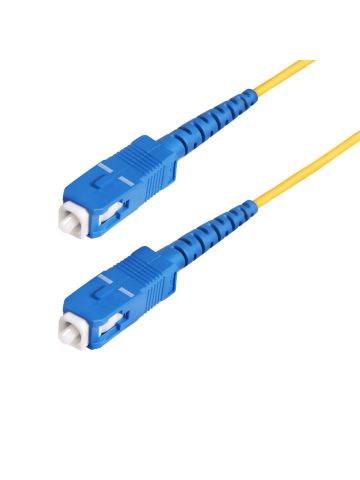 StarTech.com 30m (98.4ft) SC to SC (UPC) OS2 Single Mode Simplex Fiber Optic Cable, 9/125µm, 40G/100G, Bend Insensitive, Low Insertion Loss, LSZH Fiber Patch Cord