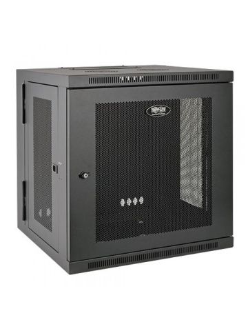 Tripp Lite 10U Wall-Mount Server Rack Enclosure Cabinet with Hinged Back, Low Profile and Switch-Depth