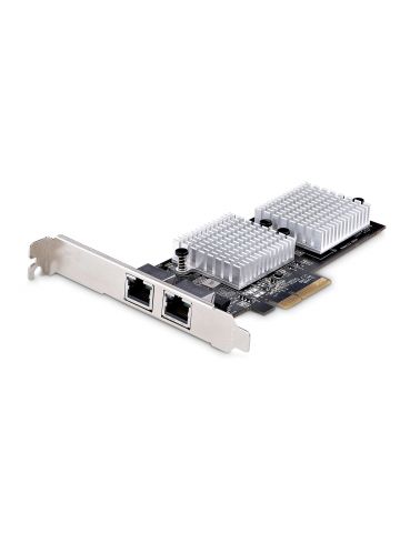 StarTech.com 2-Port 10GbE PCIe Network Adapter Card, Network Card for PCs/Servers, Six-Speed PCIe Ethernet Card with Jumbo Frame Support, NIC/LAN Interface Card, 10GBASE-T and NBASE-T