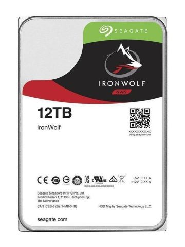 Seagate 3.5", 12TB, SATA3, IronWolf NAS Hard Drive, 7200RPM, 256MB Cache, OEM *FACTORY REFURBISHED*