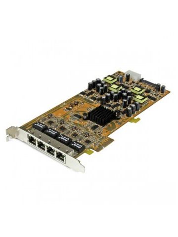 StarTech.com 4 Port Gigabit Power over Ethernet PCIe Network Card - PSE / PoE PCI Express NIC