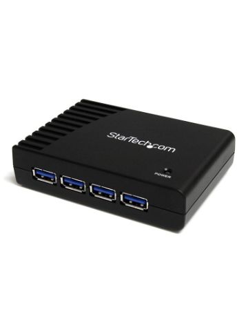 StarTech.com 4 Port Black SuperSpeed USB 3.0 Hub