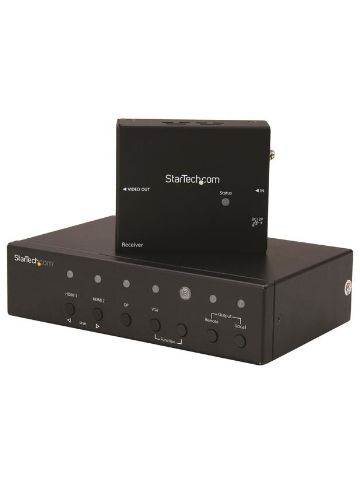 StarTech.com Multi-Input HDBaseT Extender with Built-in Switch - DisplayPort, VGA and HDMI Over CAT5