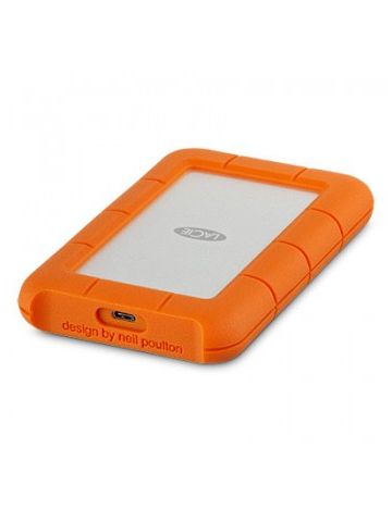 LaCie Rugged USB-C external hard drive 4000 GB Orange,Silver