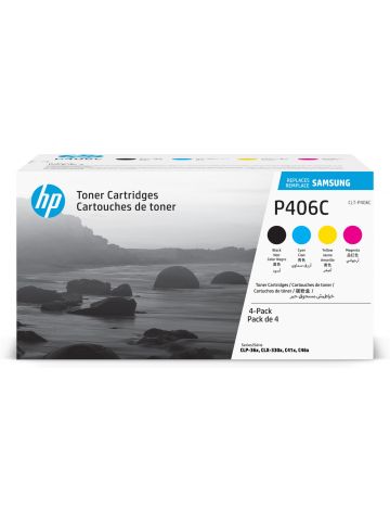 HP SU375A/CLT-P406C Toner Value-Kit (Bk,C,M,Y) 1500pg + 3x1000pg Pack=4 for Samsung CLP-360