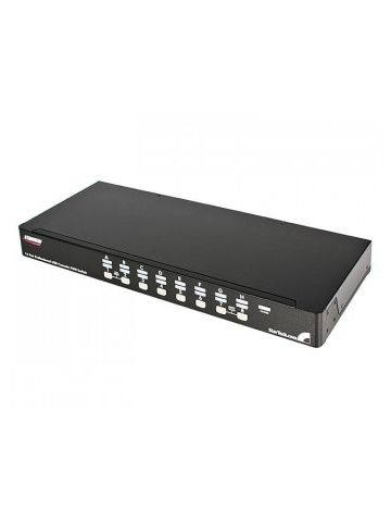 StarTech.com 16 Port 1U Rackmount USB PS/2 KVM Switch with OSD