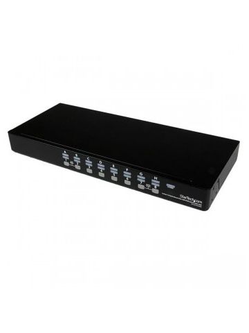 StarTech.com 16 Port 1U Rackmount USB KVM Switch with OSD