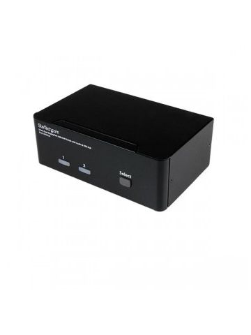 StarTech.com 2 Port Dual DisplayPort USB KVM Switch with Audio & USB 2.0 Hub
