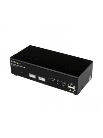 StarTech.com 2 Port USB DVI KVM Switch with DDM Fast Switching Technology and Cables