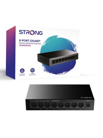 Strong SW8000MUK 8 Port Gigabit Switch (Metal)