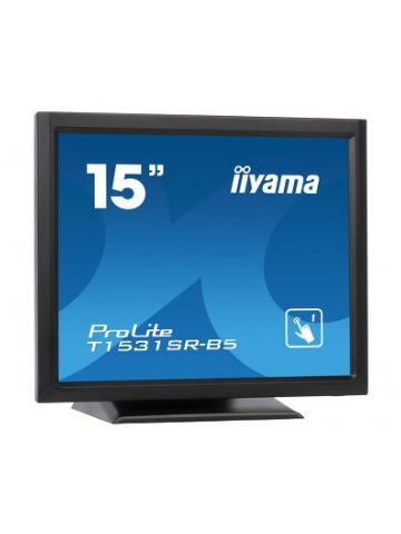 iiyama ProLite T1531SR-B5 touch screen monitor 38.1 cm (15") 1024 x 768 pixels Black