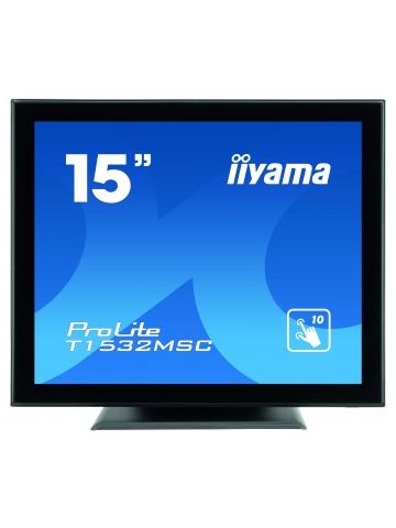 iiyama ProLite T1532MSC-B5AG touch screen monitor 38.1 cm (15") 1024 x 768 pixels Black