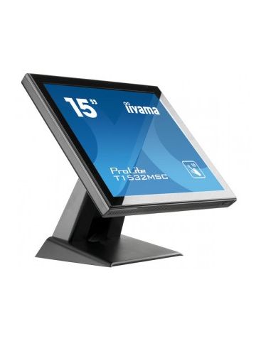 iiyama ProLite T1532MSC-B5X touch screen monitor 38.1 cm (15") 1024 x 768 pixels Black Multi-touch