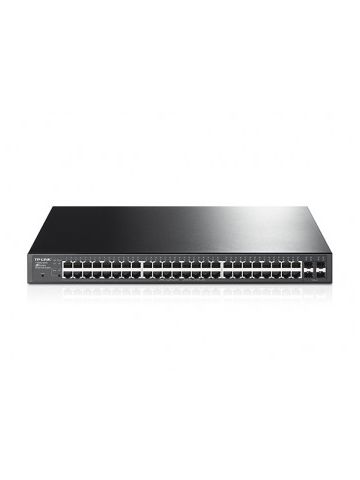 TP-LINK T1600G-52PS network switch Managed L2+ Gigabit Ethernet (10/100/1000) Black 1U Power over Ethernet (PoE)