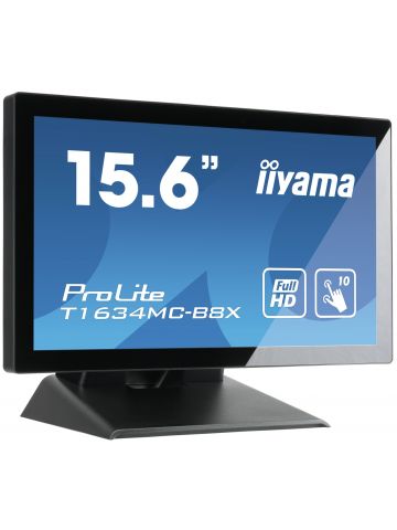 iiyama ProLite T1634MC-B8X computer monitor 39.6 cm (15.6") 1920 x 1080 pixels Full HD LED Touchscreen Multi-user Black