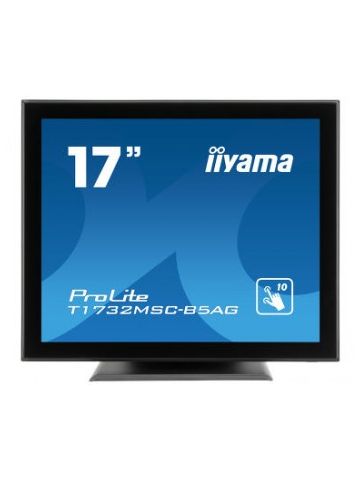 iiyama ProLite T1732MSC-B5AG touch screen monitor 43.2 cm (17") 1280 x 1024 pixels Black Multi-touch