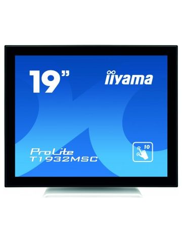 iiyama ProLite T1932MSC-W5AG touch screen monitor 48.3 cm (19") 1280 x 1024 pixels Black,White Multi-touch Multi-user