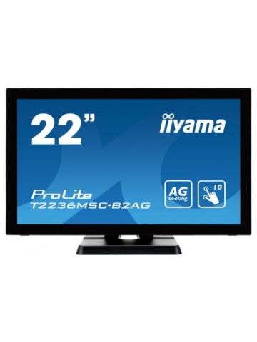 iiyama ProLite T2236MSC touch screen monitor 54.6 cm (21.5") 1920 x 1080 pixels Black Multi-touch