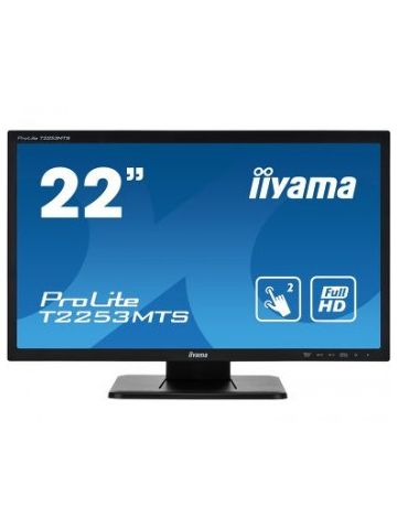 iiyama ProLite T2253MTS-B1 touch screen monitor 54.6 cm (21.5") 1920 x 1080 pixels Black Dual-touch Tabletop