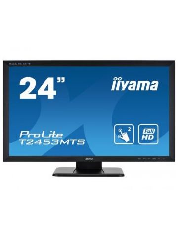 iiyama ProLite T2453MTS-B1 touch screen monitor 59.9 cm (23.6") 1920 x 1080 pixels Black Dual-touch Tabletop