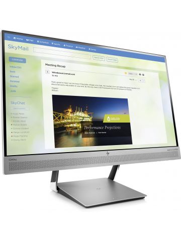 HP EliteDisplay S240uj computer monitor 60.5 cm (23.8") 2560 x 1440 pixels Quad HD LED Black, Silver