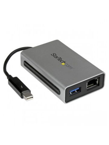 StarTech.com Thunderbolt to Gigabit Ethernet plus USB 3.0 - Thunderbolt Adapter