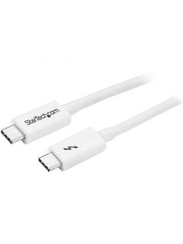 StarTech.com Thunderbolt 3 Cable - 20Gbps - 1m - White - Thunderbolt, USB, and DisplayPort Compatible