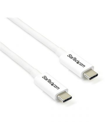 StarTech.com Thunderbolt 3 Cable - 20Gbps - 2m - White - Thunderbolt, USB, and DisplayPort Compatible