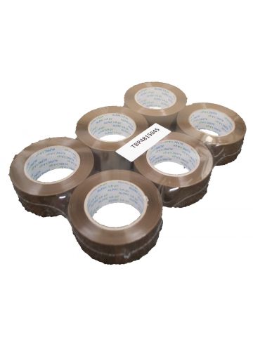 AP Pk 6 Buff BOPP Tape 48mm  150m  45mu TBP4815035