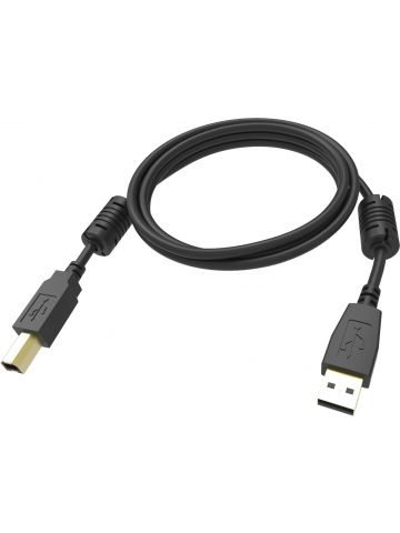 Vision TC 2MUSB/BL 1 USB cable 2 m USB 2.0 USB A USB B Black