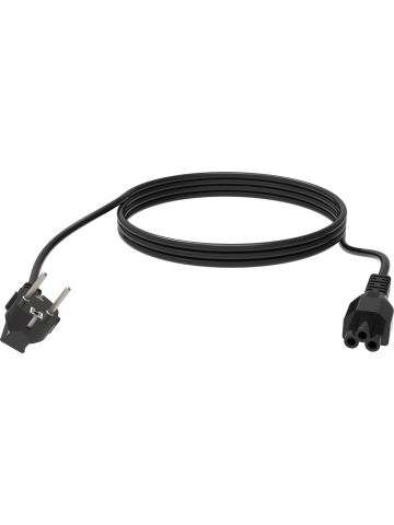 Vision TC 3MEUCVLF/BL power cable Black 3 m CEE7/7 IEC C5