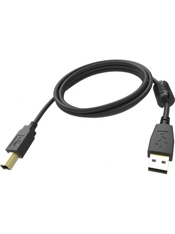 Vision TC 3MUSB/BL USB cable 3 m USB 2.0 USB A USB B Black