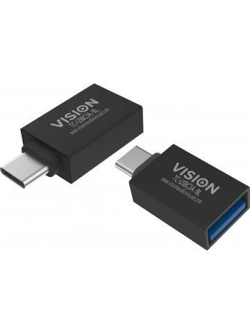 Vision TC-USBC3A/BL cable gender changer USB C USB 3.0 A Black