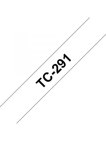 Brother TC-291 DirectLabel black on white 9mm x 7,7m for Brother P-Touch TC 9-12mm