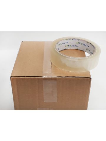 AP Box 288 Clear BOPP Stationery Tape 12mm  33m  35mu TCB123335