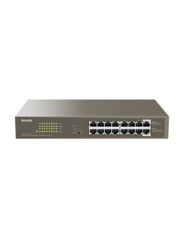 Tenda TEG1116P-16-150W network switch Unmanaged L2 Gigabit Ethernet (10/100/1000) Black Power over Ethernet (PoE)