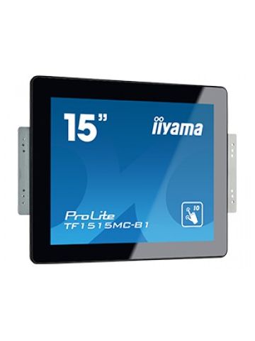 iiyama ProLite TF1515MC-B1 touch screen monitor 38.1 cm (15") 1024 x 768 pixels Black Multi-touch