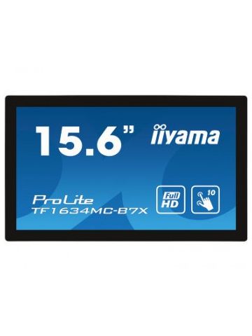 iiyama ProLite TF1634MC-B7X touch screen monitor 39.6 cm (15.6") 1920 x 1080 pixels Black Multi-touch Multi-user