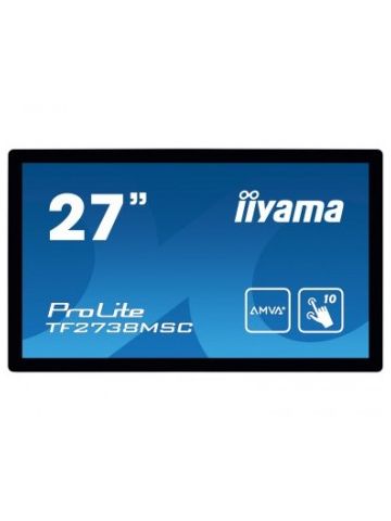 iiyama ProLite TF2738MSC-B1 touch screen monitor 68.6 cm (27") 1920 x 1080 pixels Black Multi-touch