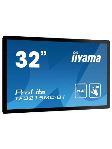 iiyama ProLite TF3215MC-B1 touch screen monitor 81.3 cm (32") 1920 x 1080 pixels Black Single-touch Kiosk