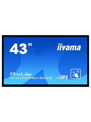 iiyama ProLite TF4338MSC-B2AG touch screen monitor 109.2 cm (43") 1920 x 1080 pixels Black Multi-touch Kiosk