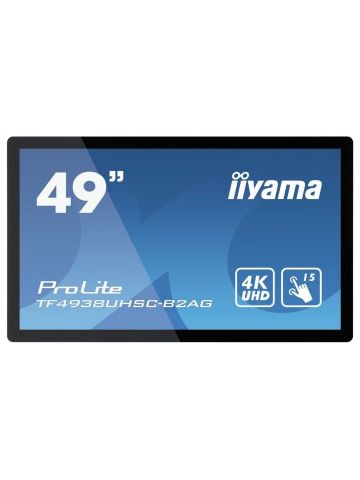 iiyama TF4938UHSC-B2AG signage display 123.2 cm (48.5") IPS 4K Ultra HD Touchscreen Interactive flat panel Black