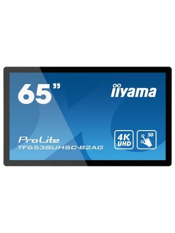 iiyama ProLite 165.1 cm (65") IPS 4K Ultra HD Touchscreen Interactive flat panel Black