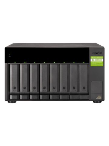 QNAP TL-D800C HDD/SSD enclosure Black 2.5/3.5"