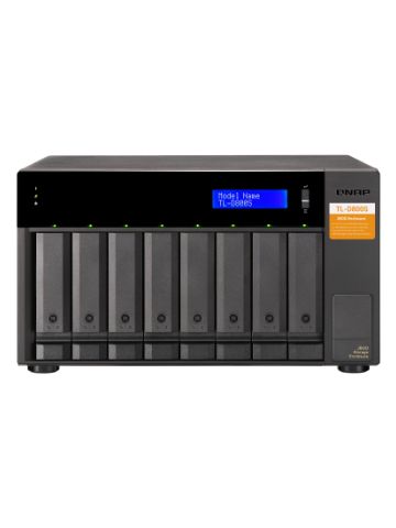 QNAP TL-D800S HDD/SSD enclosure Black 2.5/3.5"