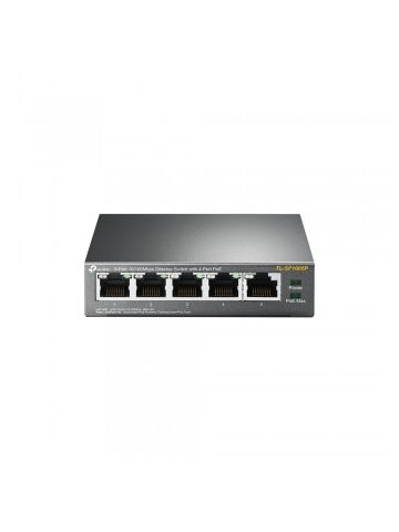 TP-LINK TL-SF1005P network switch Unmanaged Fast Ethernet (10/100) Black Power over Ethernet (PoE)