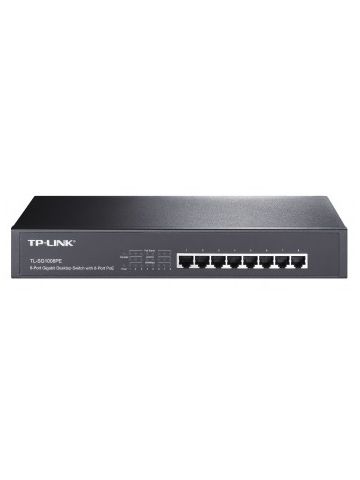 TP-LINK TL-SG1008PE network switch Unmanaged L2 Gigabit Ethernet (10/100/1000) Black Power over Ethernet (PoE)