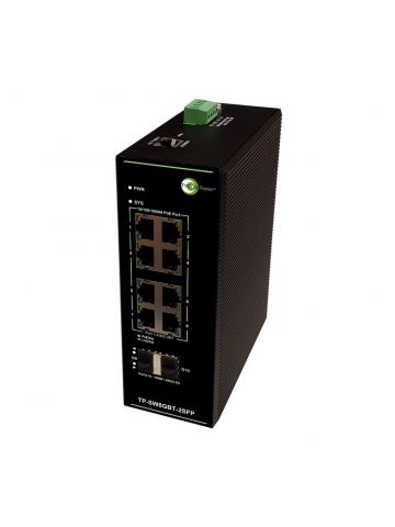 Tycon Industrial 10 Port BT PoE Switch - TP-SW8GBT-2SFP