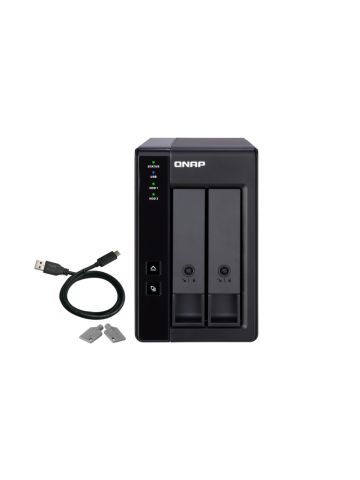 QNAP TR-002 HDD/SSD enclosure Black 2.5/3.5"